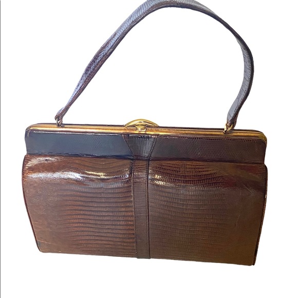 Vintage escort croc/ reptile bag(B13) - Picture 1 of 7